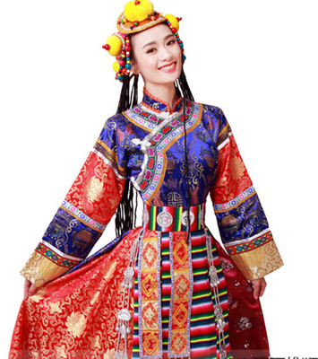 多彩藏族服装 一道高原上飘来的彩虹